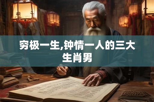 穷极一生,钟情一人的三大生肖男 穷极一生,钟情一人的三大生肖男