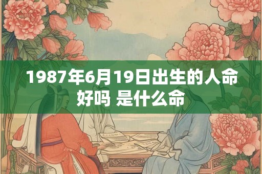 1987年6月19日出生的人命好吗 是什么命