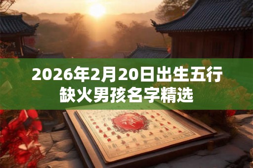 2026年2月20日出生五行缺火男孩名字精选 2026年2月20日出生五行缺火男孩名字精选