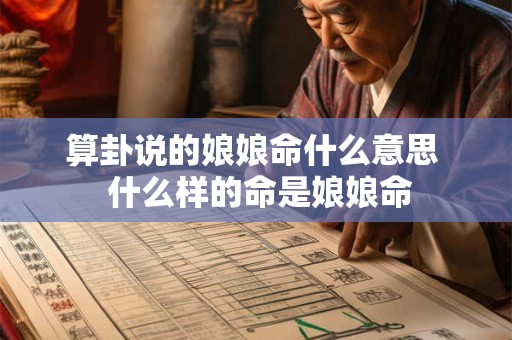 算卦说的娘娘命什么意思  什么样的命是娘娘命
