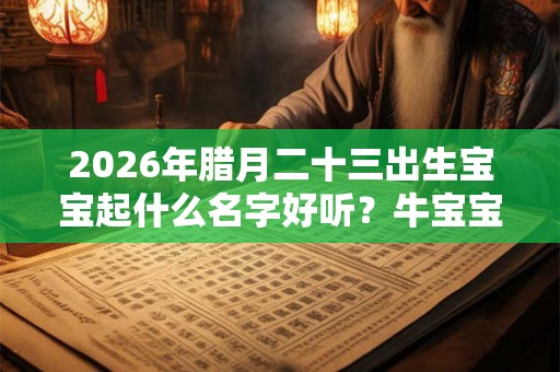2026年腊月二十三出生宝宝起什么名字好听？牛宝宝名字推荐