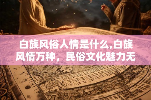 白族风俗人情是什么,白族风情万种，民俗文化魅力无限