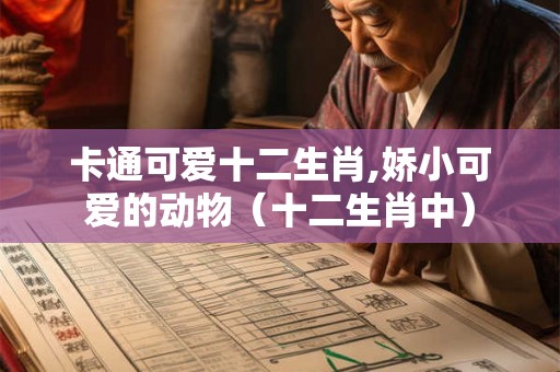卡通可爱十二生肖,娇小可爱的动物（十二生肖中）