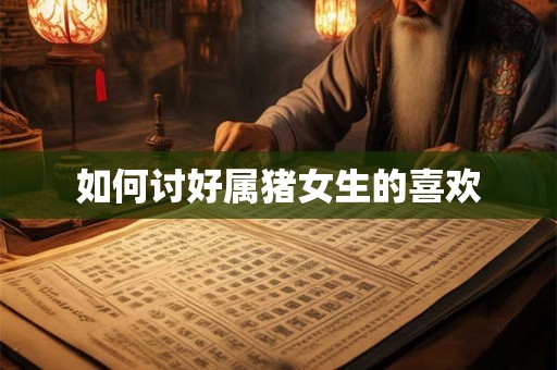 如何讨好属猪女生的喜欢