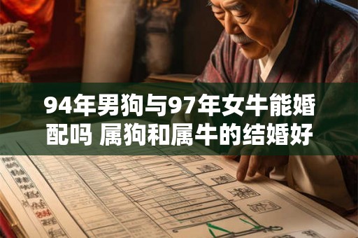94年男狗与97年女牛能婚配吗 属狗和属牛的结婚好不好 94年男狗与97年女牛能婚配吗 属狗和属牛的结婚好不好