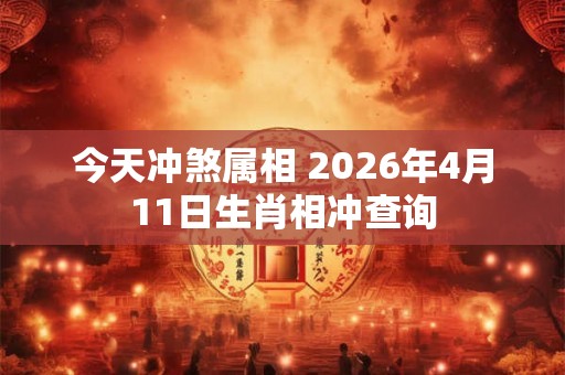 今天冲煞属相 2026年4月11日生肖相冲查询
