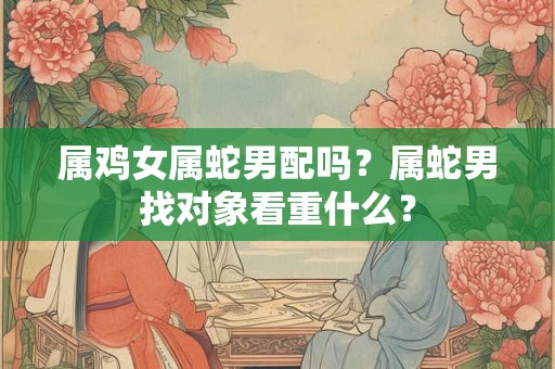 属鸡女属蛇男配吗？属蛇男找对象看重什么？