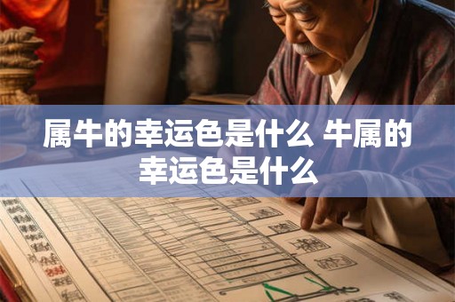 属牛的幸运色是什么 牛属的幸运色是什么