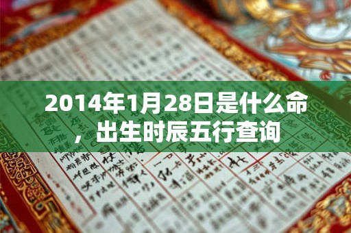 2014年1月28日是什么命,出生时辰五行查询 2014年1月28日是什么命,出生时辰五行查询