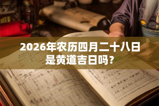 2026年农历四月二十八日是黄道吉日吗？