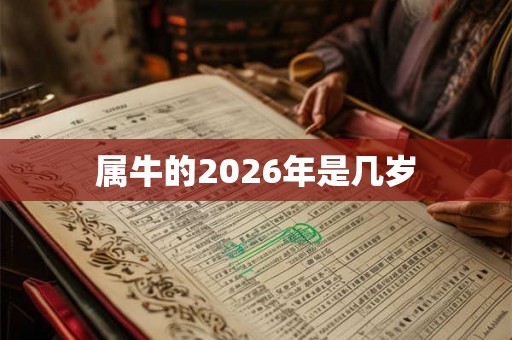 属牛的2026年是几岁
