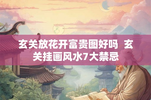 玄关放花开富贵图好吗  玄关挂画风水7大禁忌