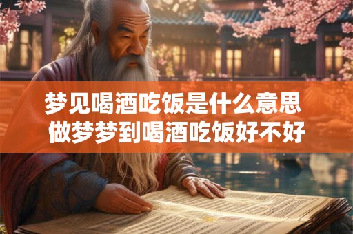 梦见喝酒吃饭是什么意思 做梦梦到喝酒吃饭好不好