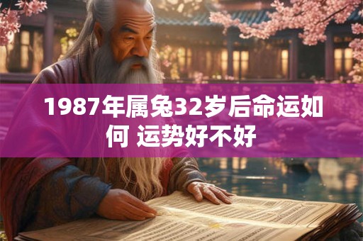 1987年属兔32岁后命运如何 运势好不好