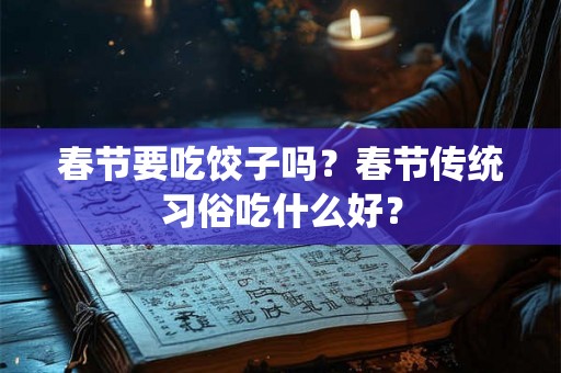 春节要吃饺子吗?春节传统习俗吃什么好? 春节要吃饺子吗?春节传统习俗吃什么好?