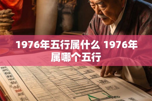 1976年五行属什么 1976年属哪个五行 1976年五行属什么 1976年属哪个五行