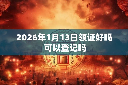 2026年1月13日领证好吗 可以登记吗