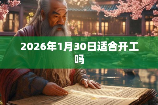 2026年1月30日适合开工吗