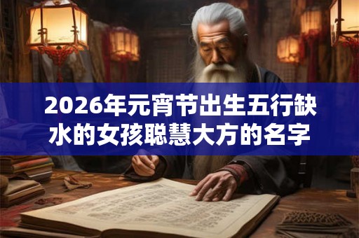 2026年元宵节出生五行缺水的女孩聪慧大方的名字