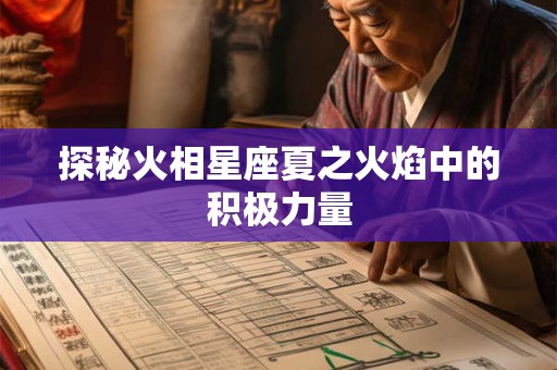 探秘火相星座夏之火焰中的积极力量 探秘火相星座夏之火焰中的积极力量