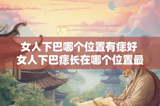 女人下巴哪个位置有痣好 女人下巴痣长在哪个位置最好