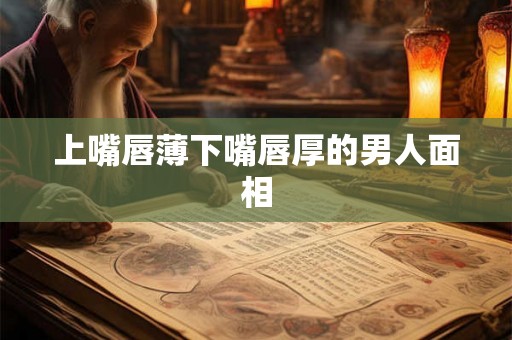 上嘴唇薄下嘴唇厚的男人面相