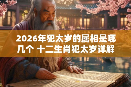 2026年犯太岁的属相是哪几个 十二生肖犯太岁详解 2026年犯太岁的属相是哪几个 十二生肖犯太岁详解
