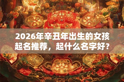 2026年辛丑年出生的女孩起名推荐，起什么名字好？