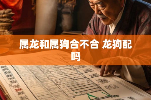 属龙和属狗合不合 龙狗配吗