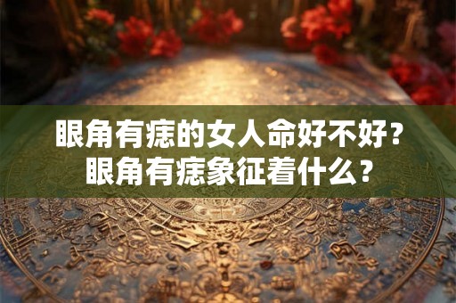 眼角有痣的女人命好不好?眼角有痣象征着什么? 眼角有痣的女人命好不好?眼角有痣象征着什么?