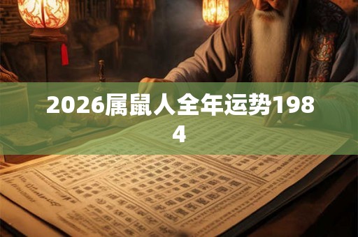 2026属鼠人全年运势1984 2026属鼠人全年运势1984