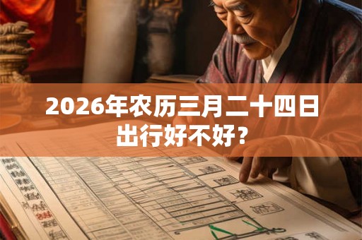 2026年农历三月二十四日出行好不好？