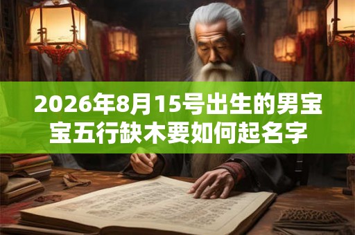 2026年8月15号出生的男宝宝五行缺木要如何起名字 2026年8月15号出生的男宝宝五行缺木要如何起名字