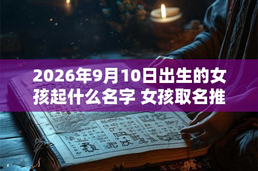 2026年9月10日出生的女孩起什么名字 女孩取名推荐