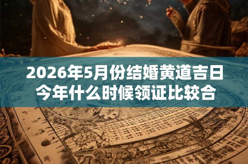 2026年5月份结婚黄道吉日 今年什么时候领证比较合适