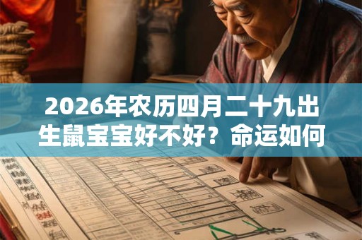2026年农历四月二十九出生鼠宝宝好不好？命运如何？