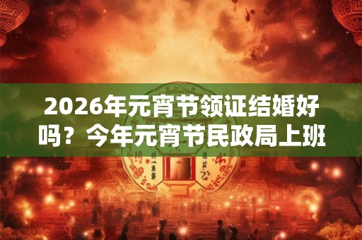 2026年元宵节领证结婚好吗？今年元宵节民政局上班吗？