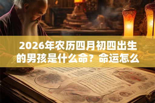 2026年农历四月初四出生的男孩是什么命？命运怎么样？