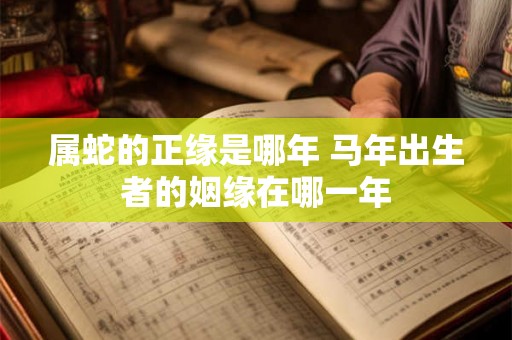 属蛇的正缘是哪年 马年出生者的姻缘在哪一年 属蛇的正缘是哪年 马年出生者的姻缘在哪一年