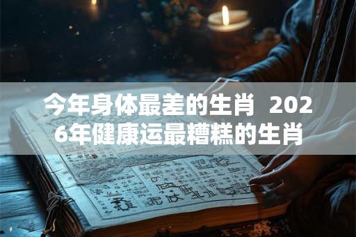 今年身体最差的生肖 2026年健康运最糟糕的生肖 今年身体最差的生肖 2026年健康运最糟糕的生肖