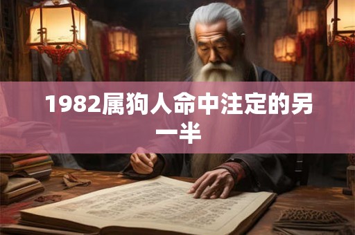1982属狗人命中注定的另一半