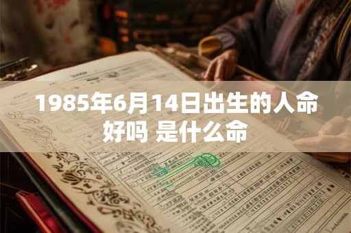 1985年6月14日出生的人命好吗 是什么命