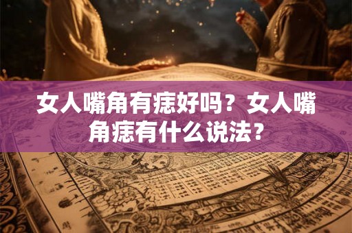 女人嘴角有痣好吗？女人嘴角痣有什么说法？