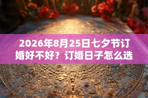 2026年8月25日七夕节订婚好不好？订婚日子怎么选？