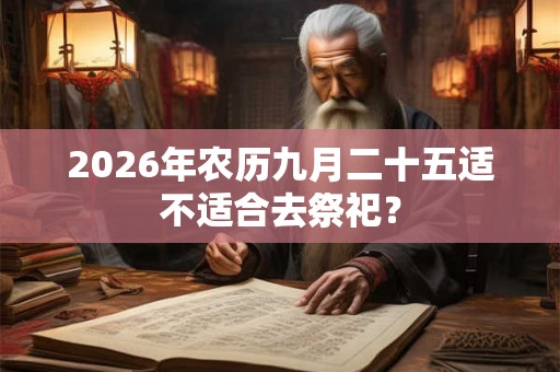 2026年农历九月二十五适不适合去祭祀？