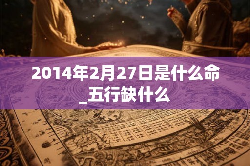 2014年2月27日是什么命_五行缺什么
