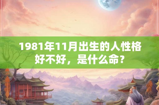 1981年11月出生的人性格好不好，是什么命？