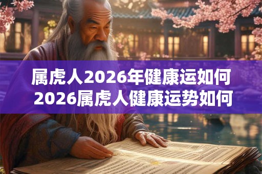 属虎人2026年健康运如何 2026属虎人健康运势如何