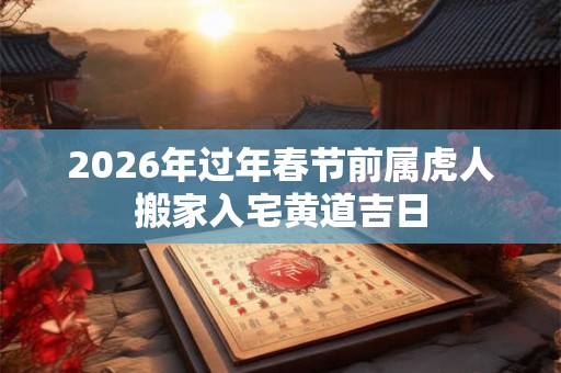 2026年过年春节前属虎人搬家入宅黄道吉日