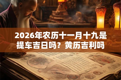 2026年农历十一月十九是提车吉日吗？黄历吉利吗